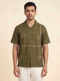 Embroidered Box Fit Shirt