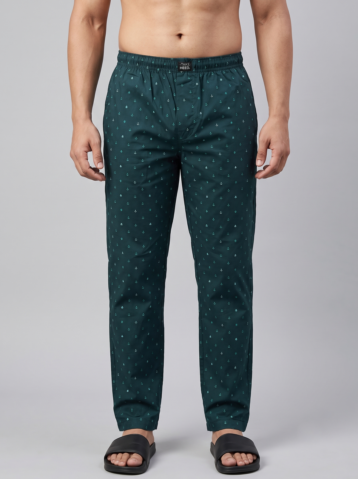 Anchor Print Cotton Lounge Pants