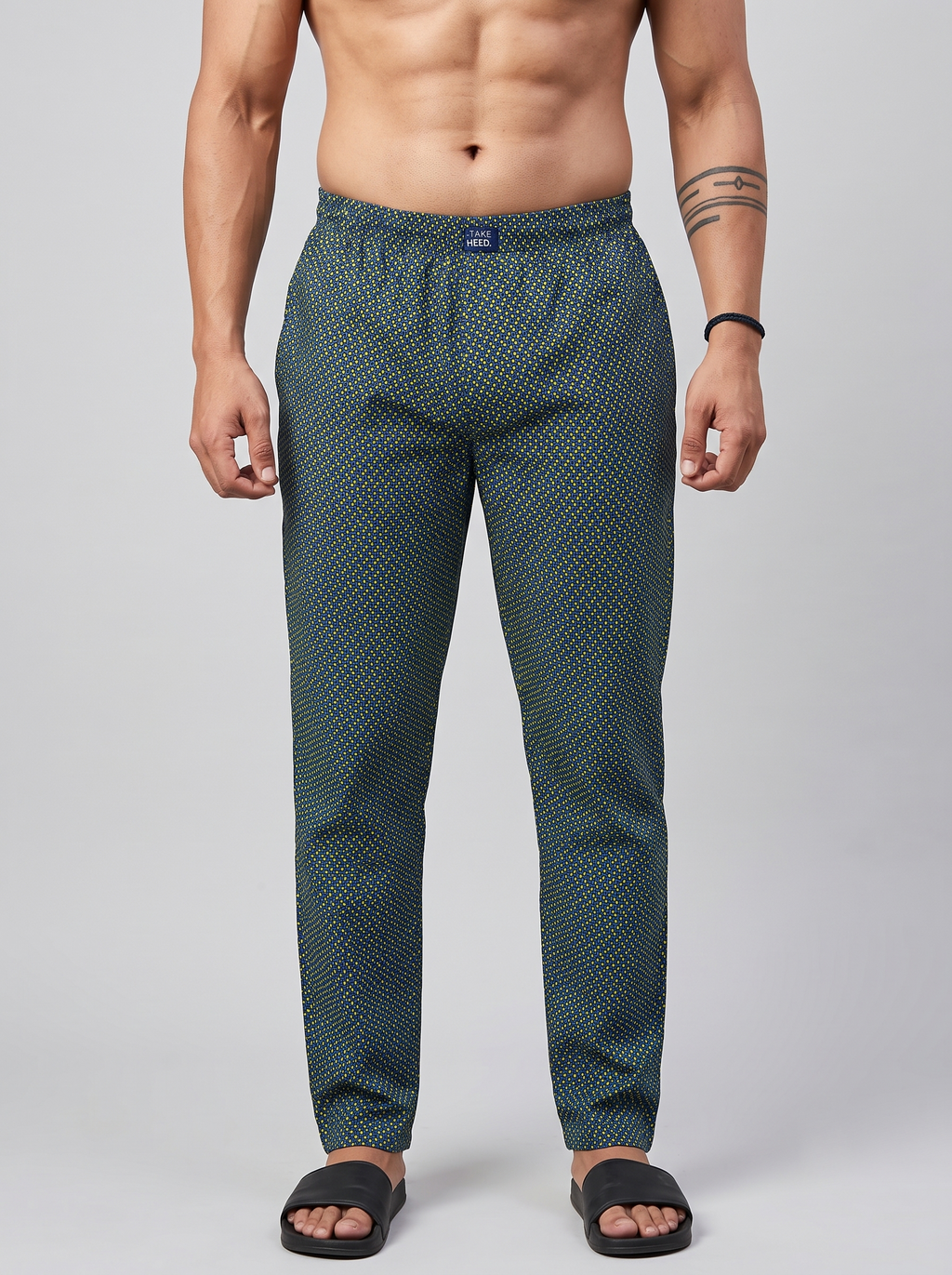 Mosaic Print Cotton Lounge Pant