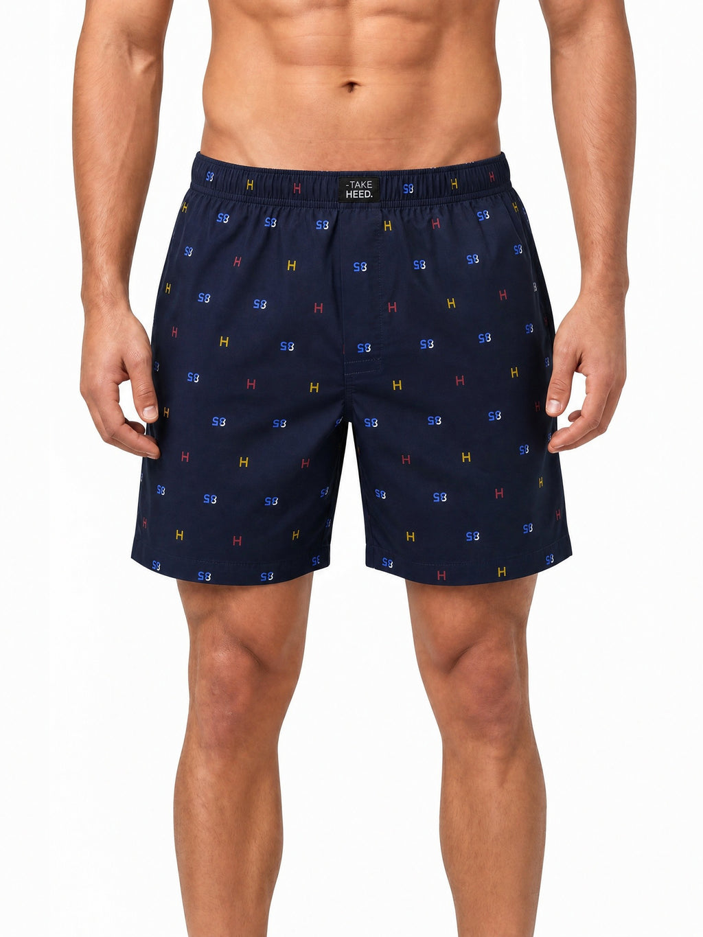 Alpha Numeric Printed  Boxer Shorts