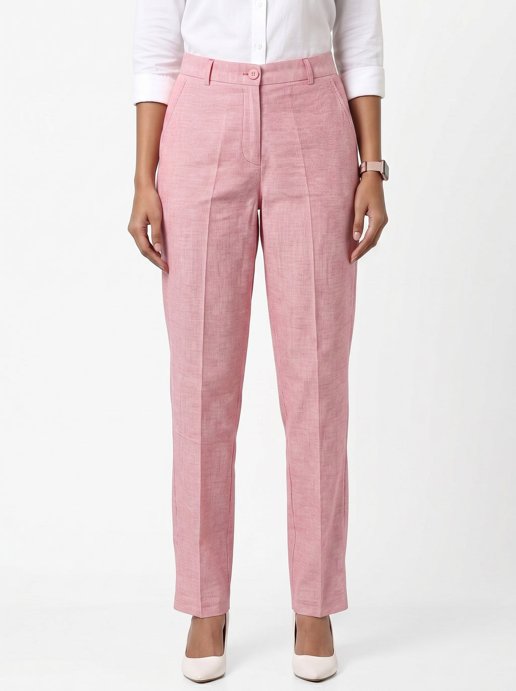 Pink Stripe Trousers