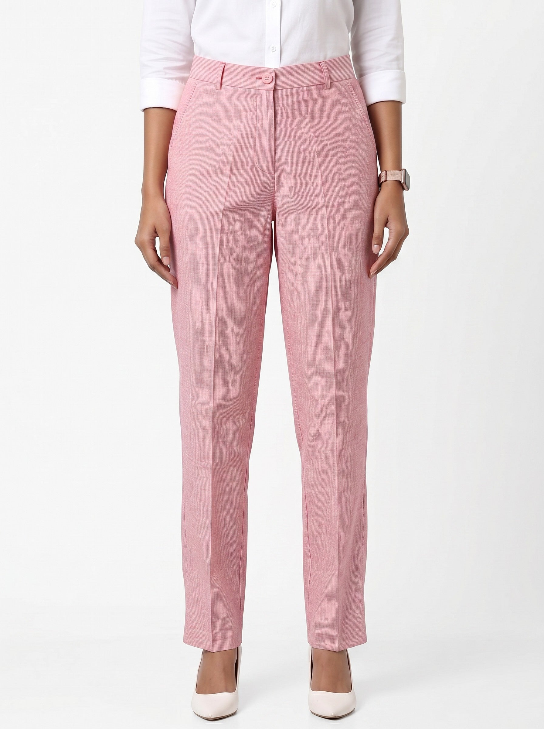 Pink Stripe Trousers