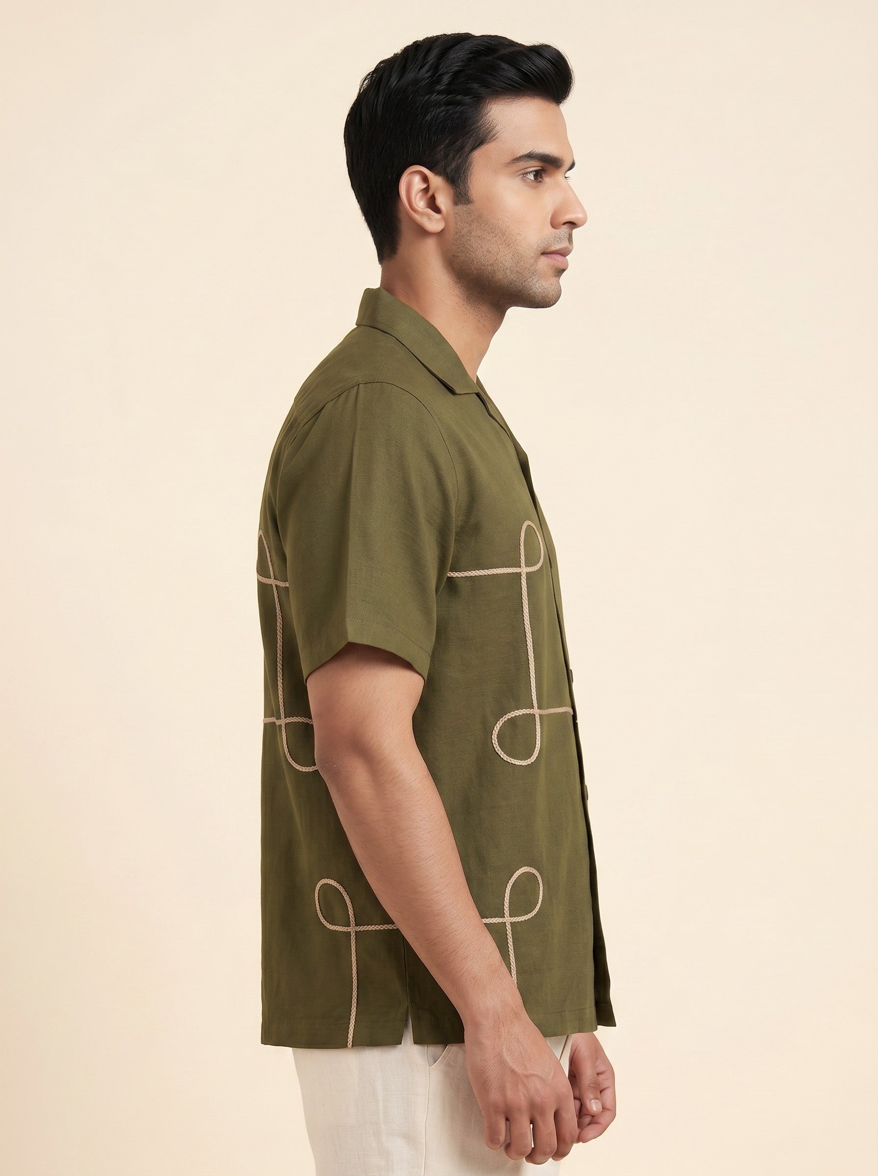 Embroidered Box Fit Shirt