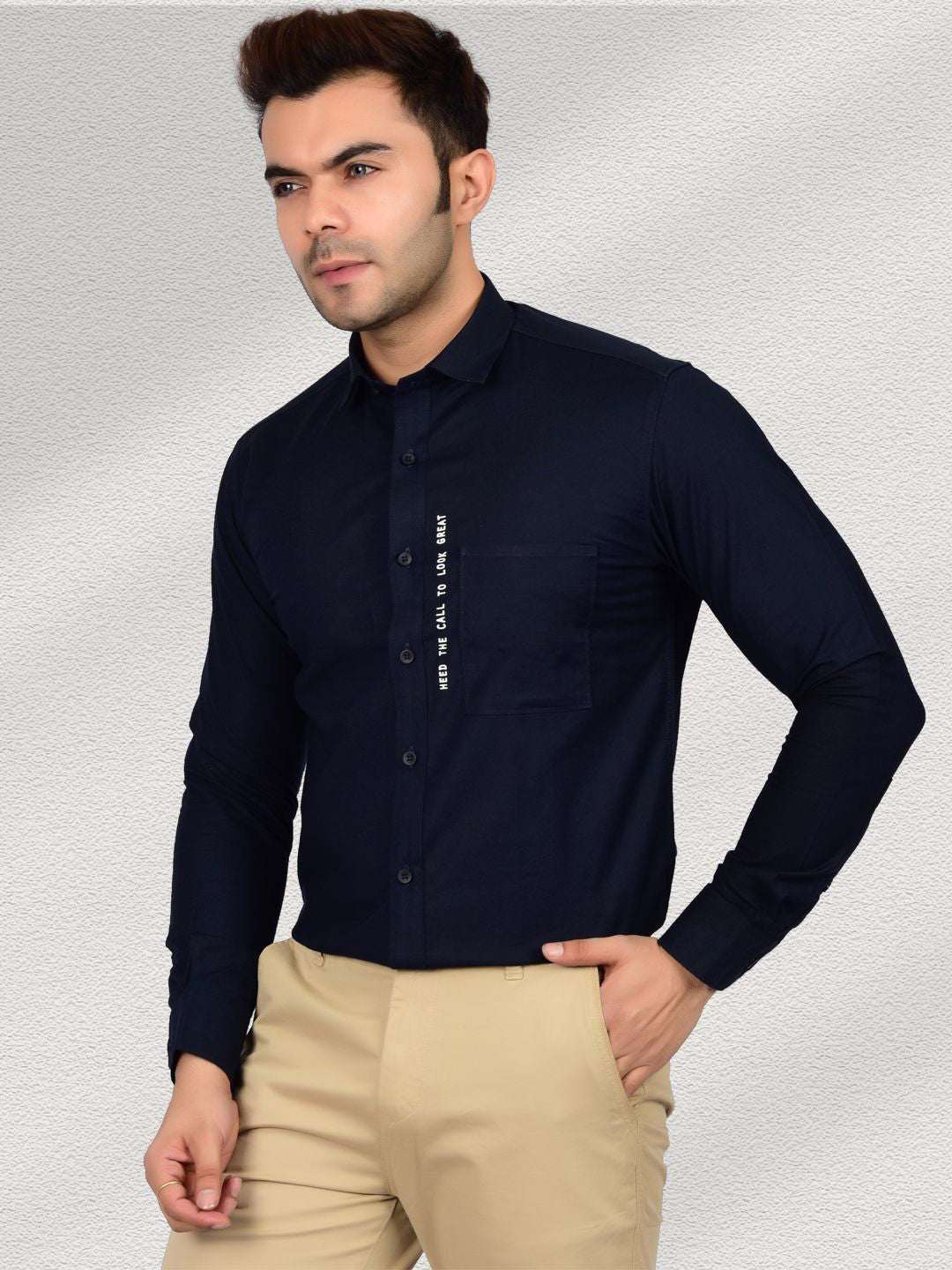 Style Commander Oxford Blue Shirt