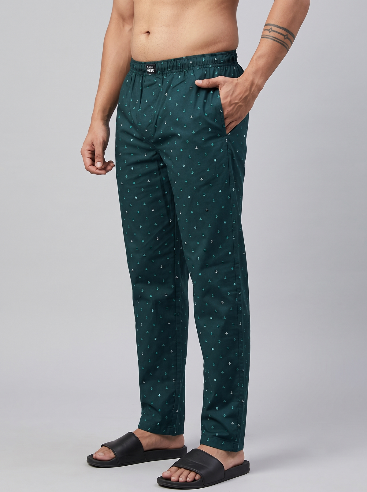 Anchor Print Cotton Lounge Pants