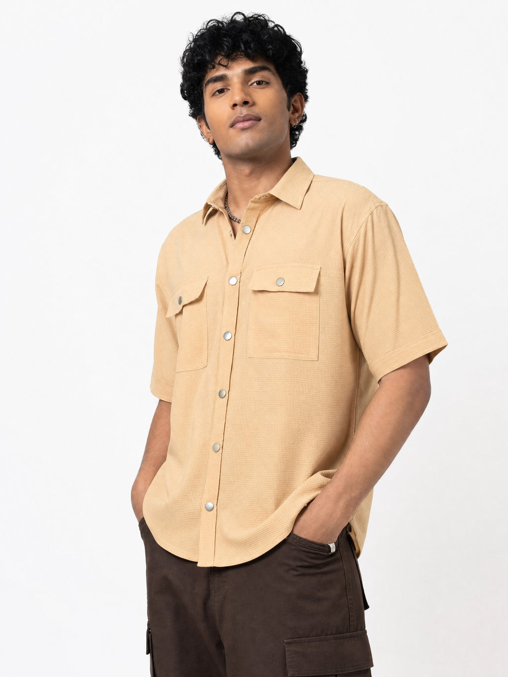Beige Utility Shirt
