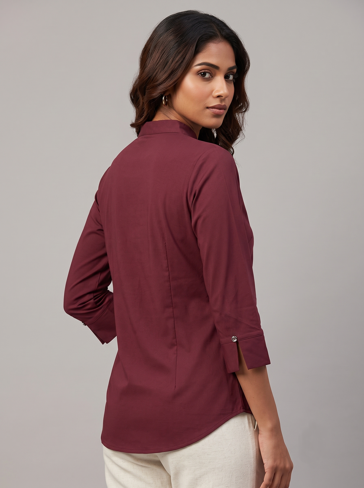 Maroon Classic Everyday Desk Shirt