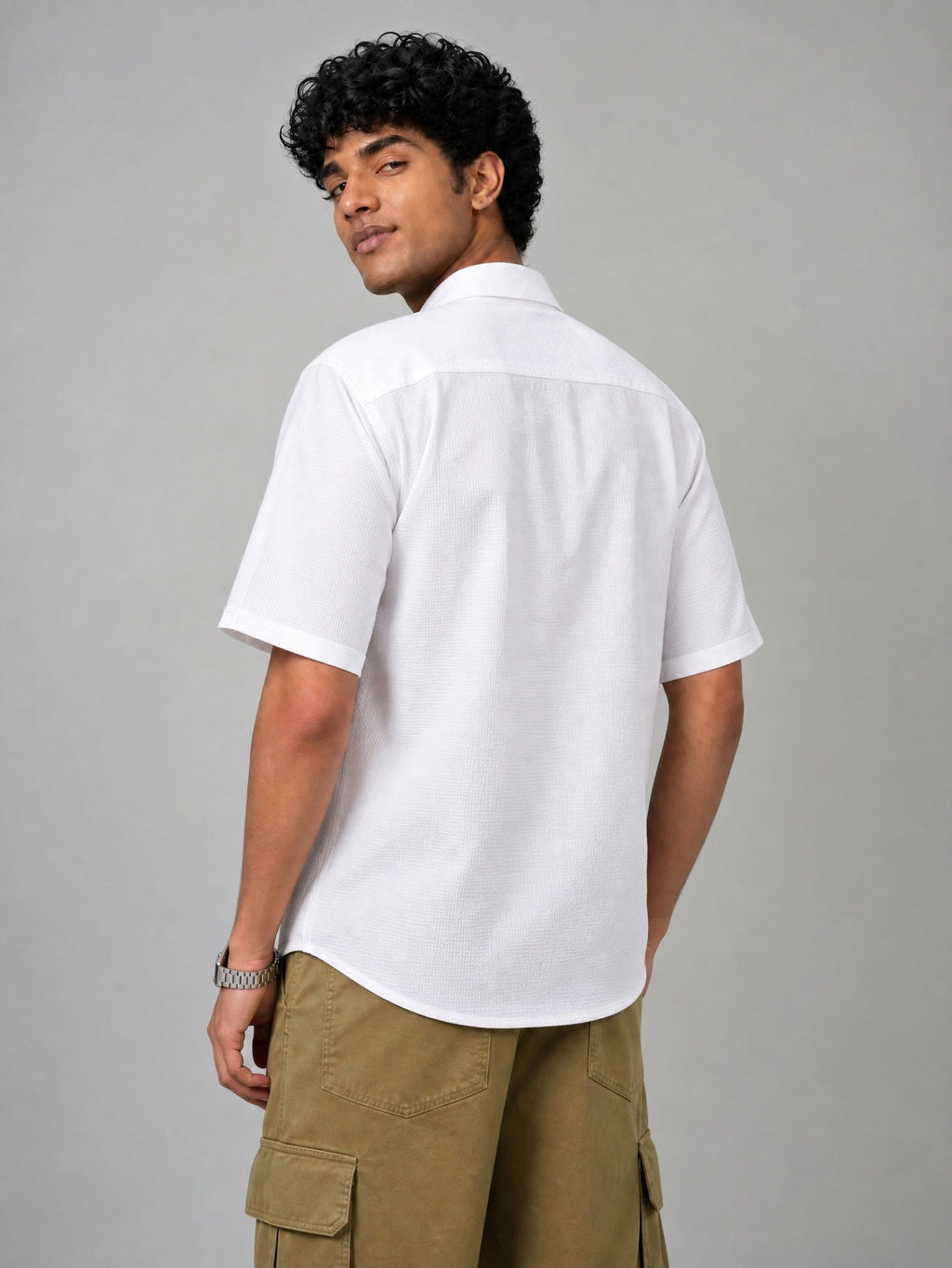 White Double Pocket Shirt