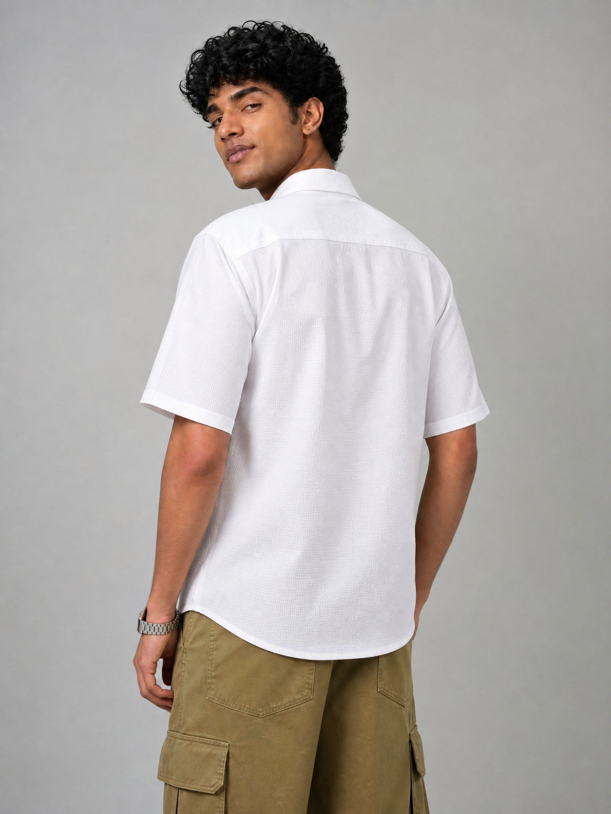 White Double Pocket Shirt