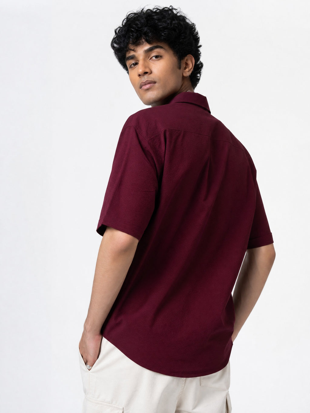Wine Cargo Boxy Shirt