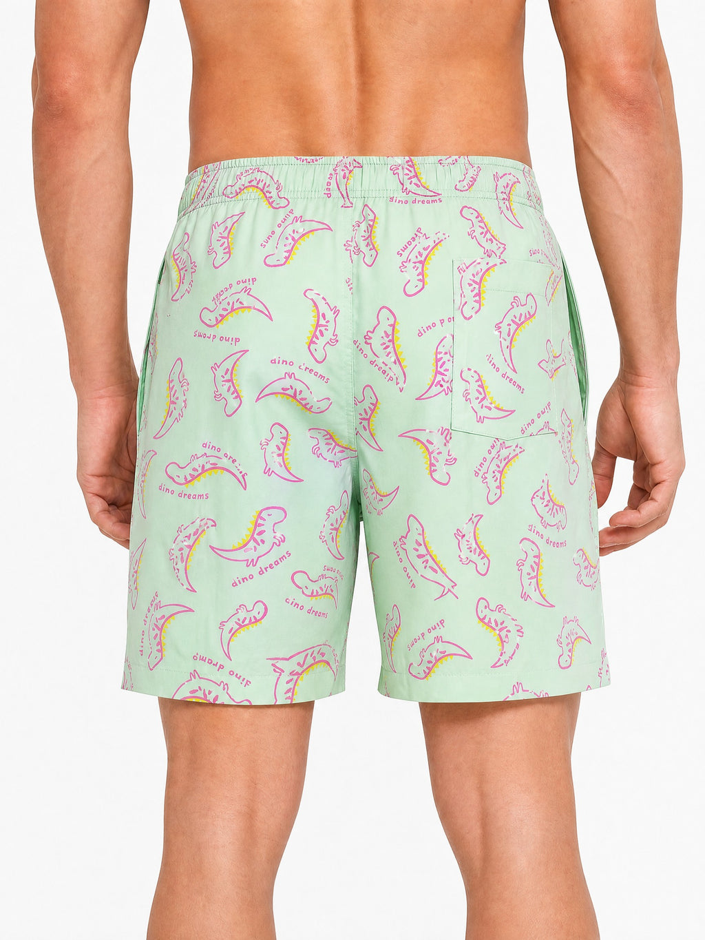 Dino Dreams Pale Green Printed Boxers
