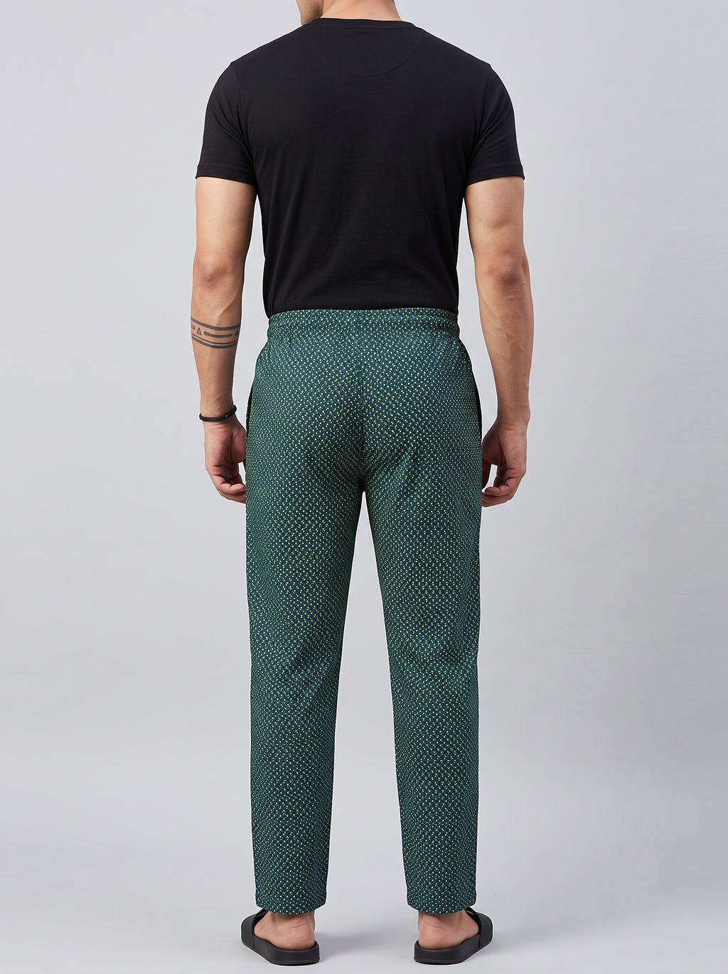 Mosaic Print Cotton Lounge Pant