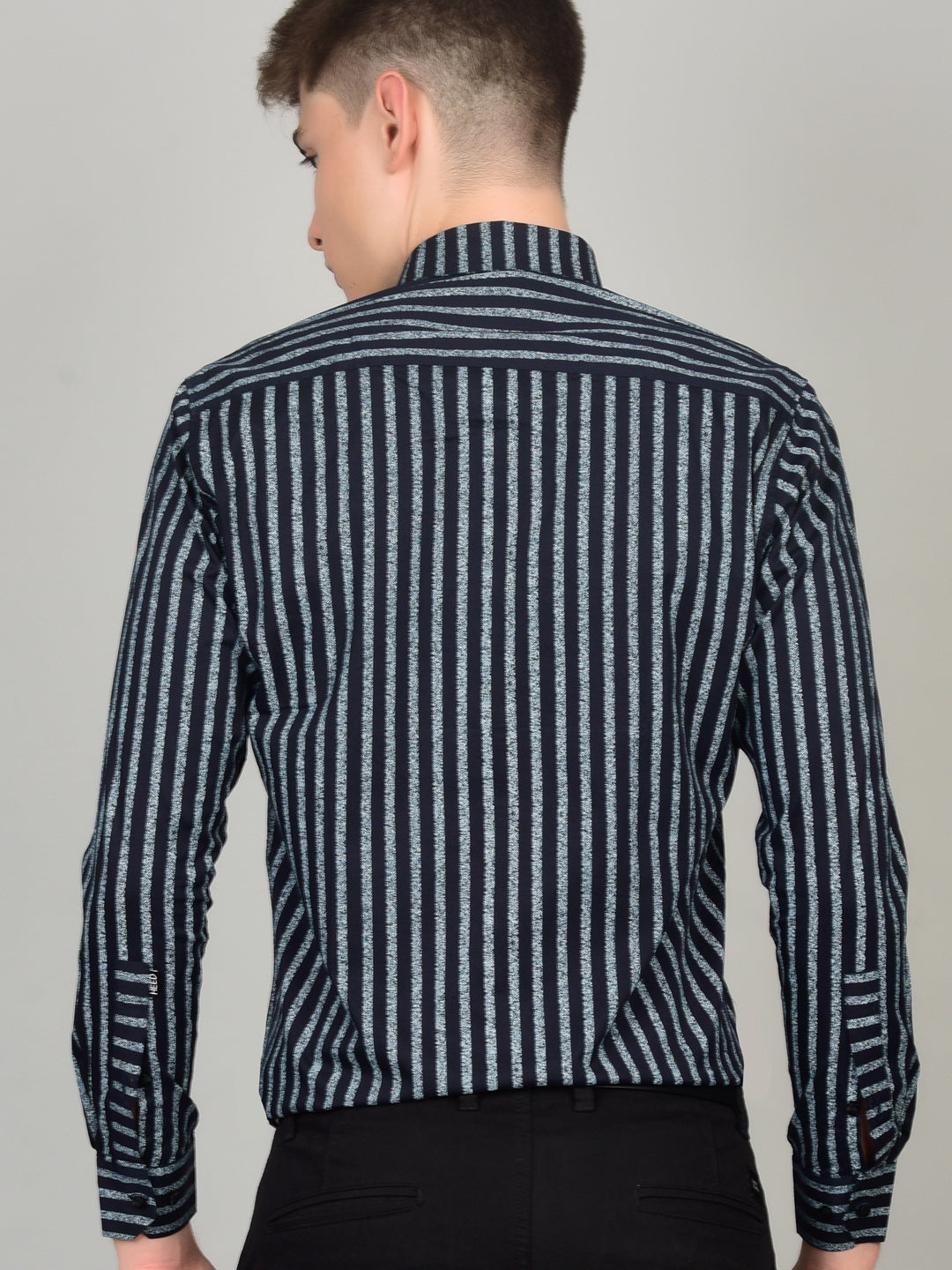 Timeless Stripe Elegance Blue Shirt