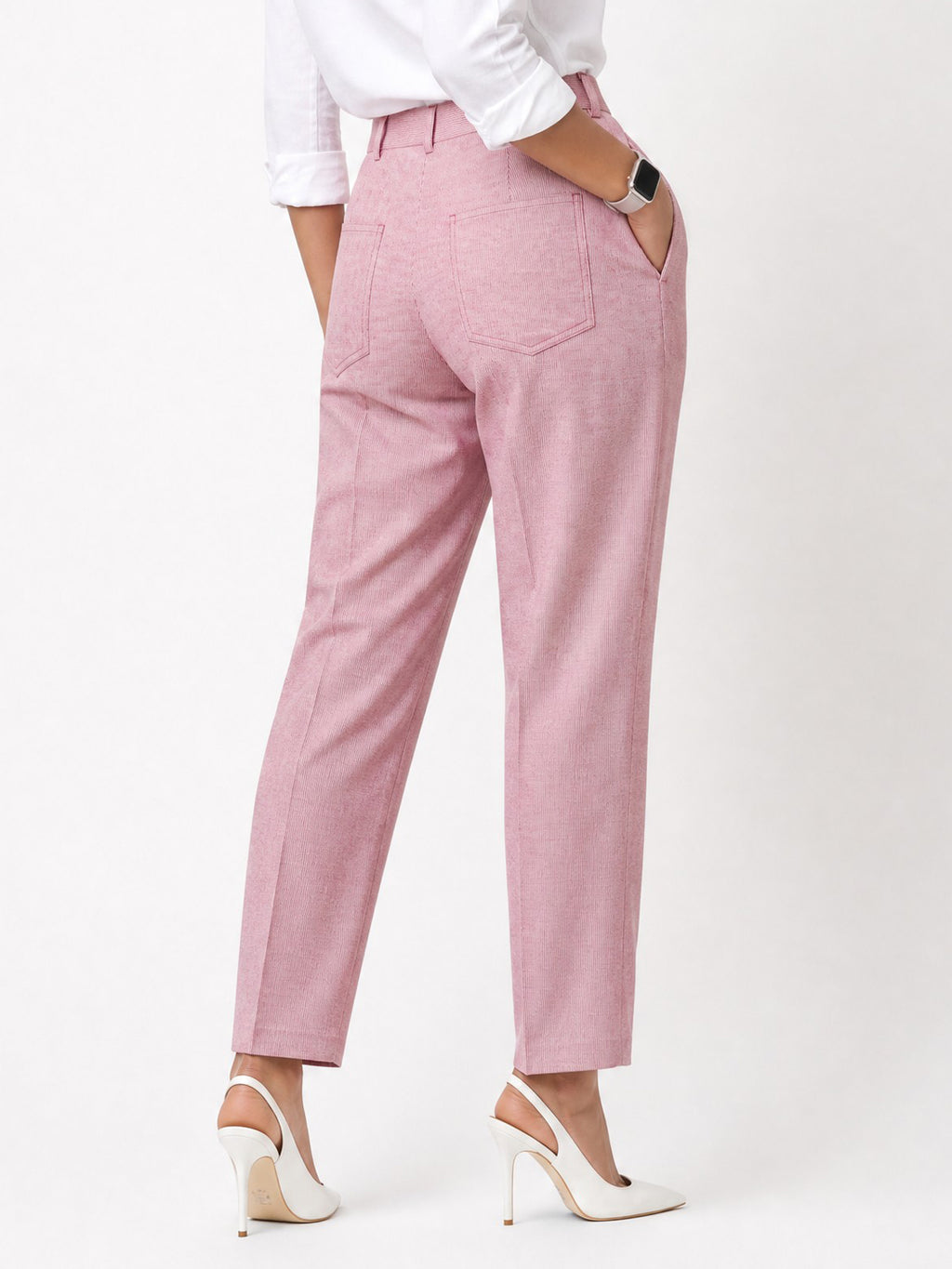 Pink Stripe Trousers