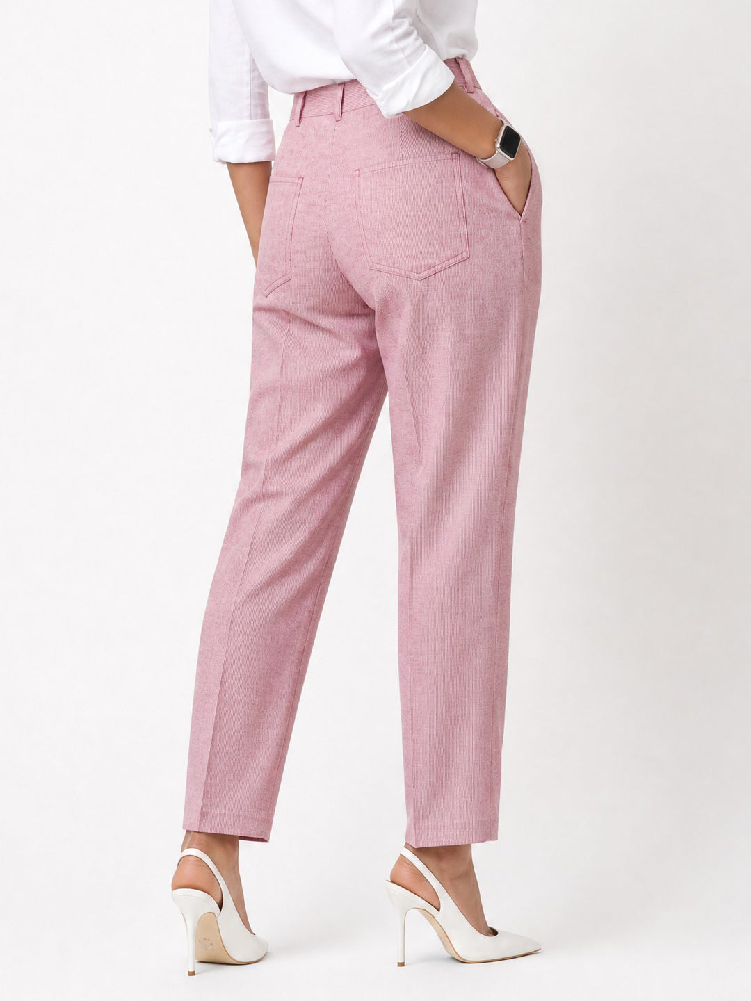 Pink Stripe Trousers