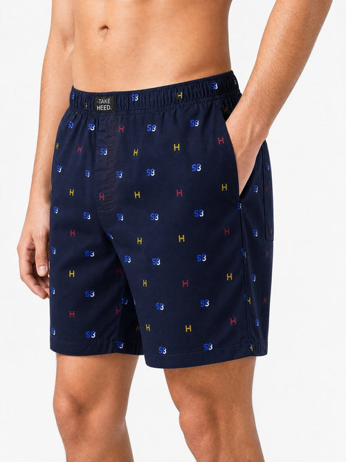 Alpha Numeric Printed  Boxer Shorts