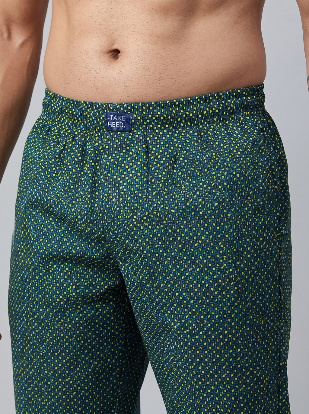 Mosaic Print Cotton Lounge Pant