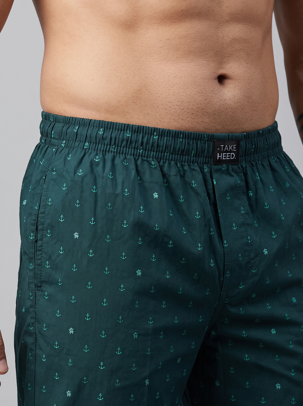 Anchor Print Cotton Lounge Pants