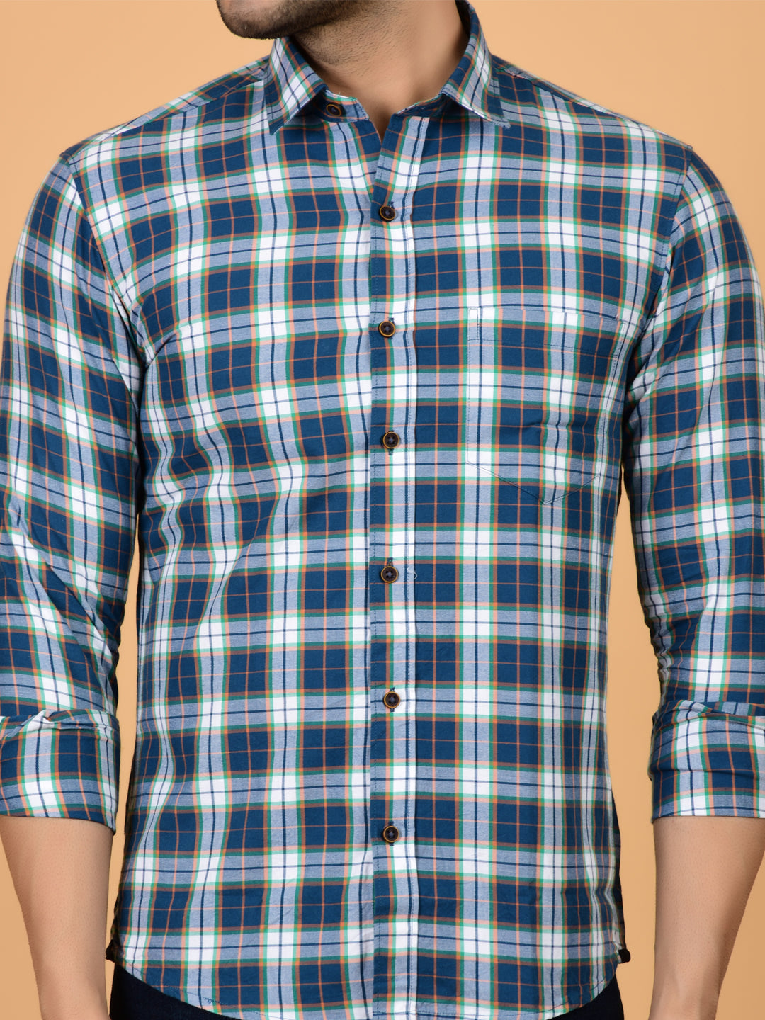 Ocean Breeze Plaid Check Shirt