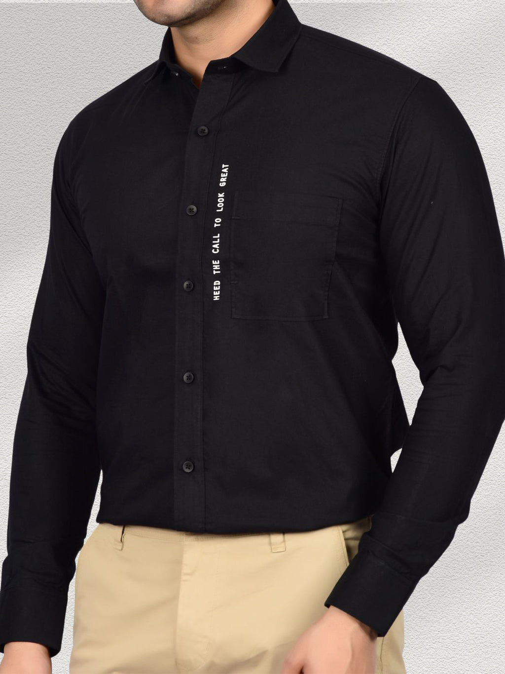 Style Commander Oxford Black Shirt
