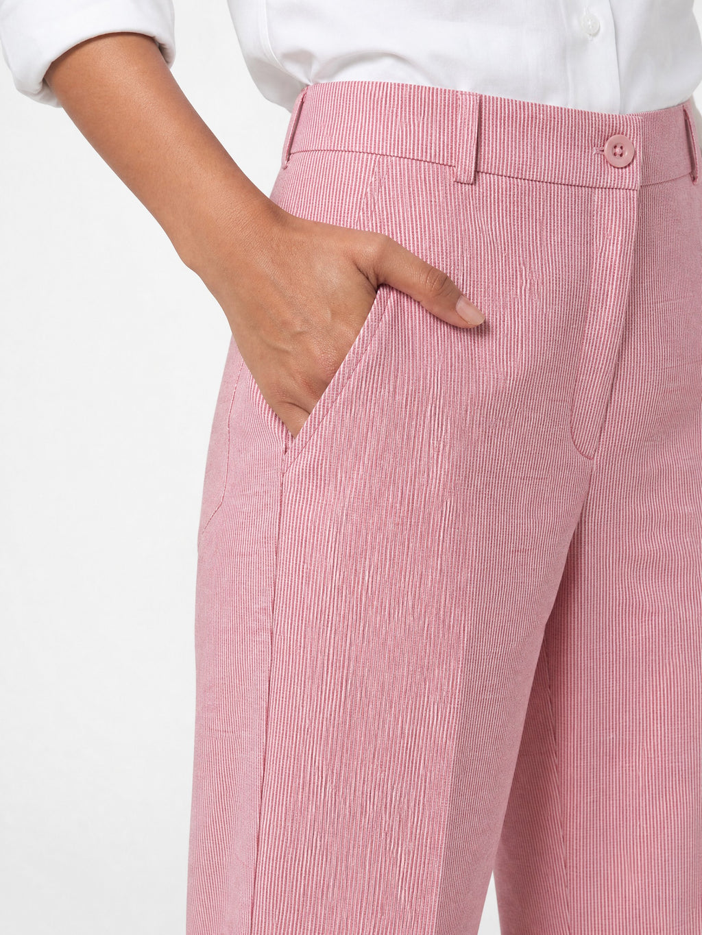 Pink Stripe Trousers