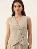 Beige Linen Co-Ord Set