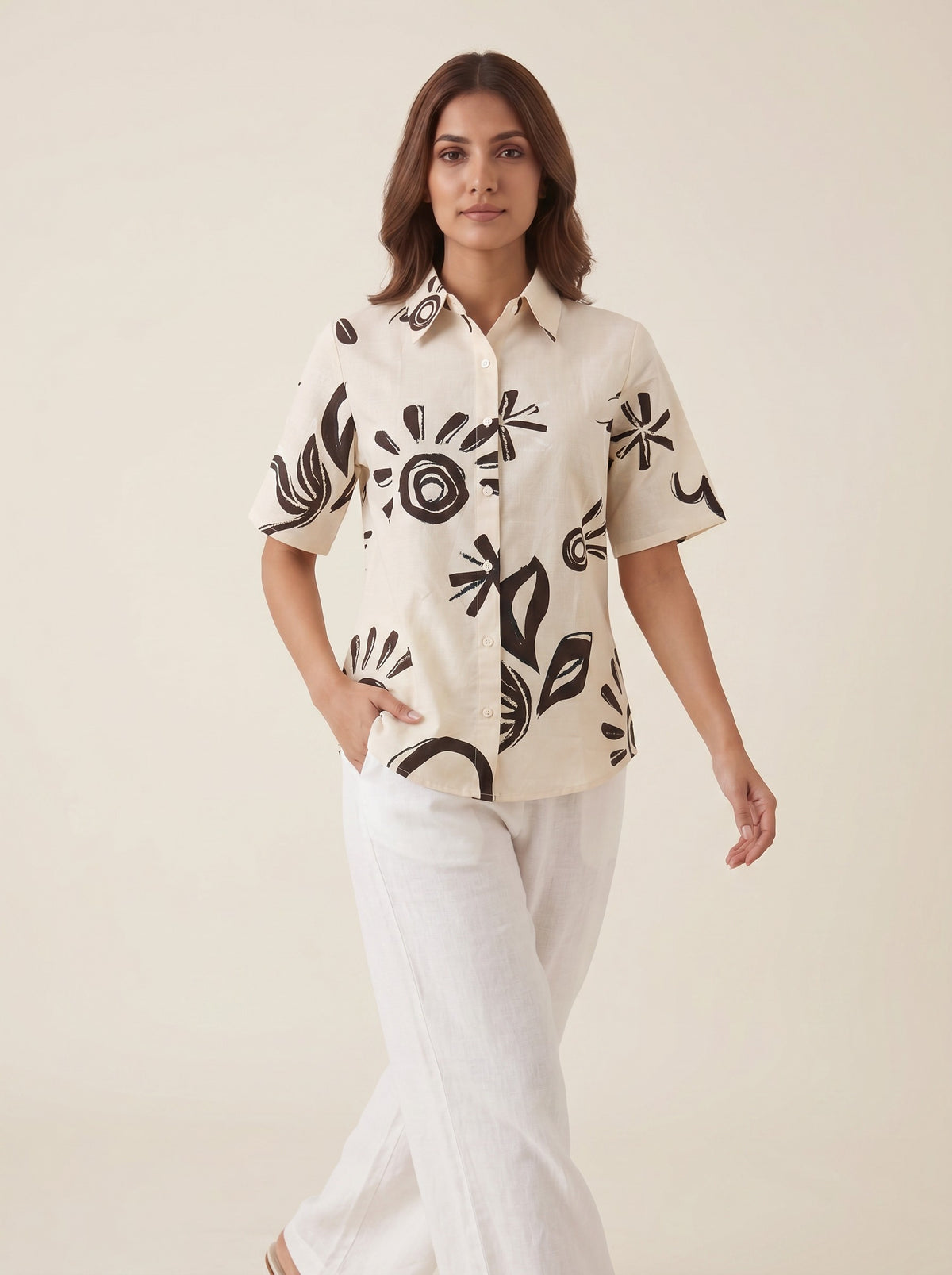 Floral Linen Shirt