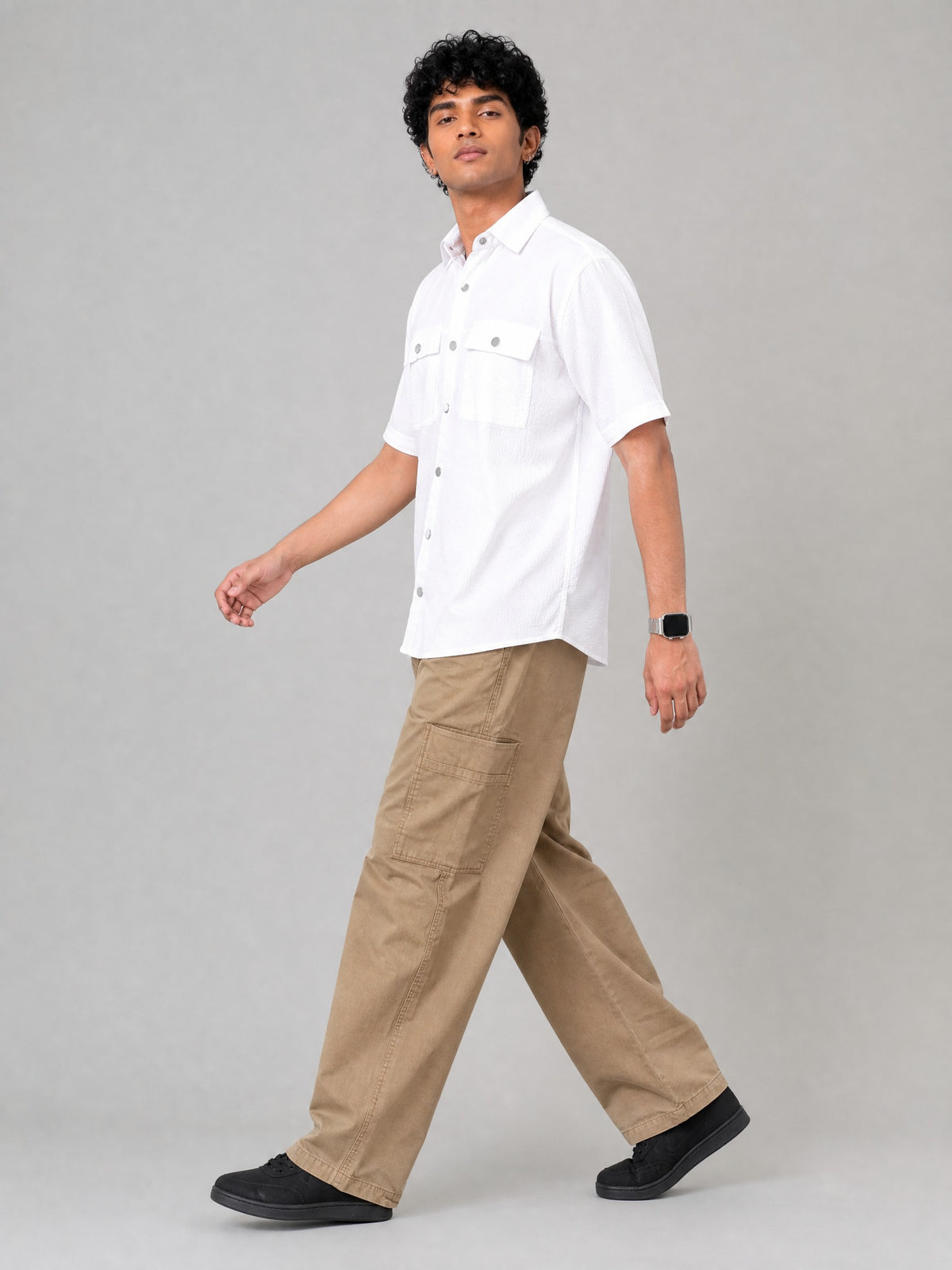White Double Pocket Shirt