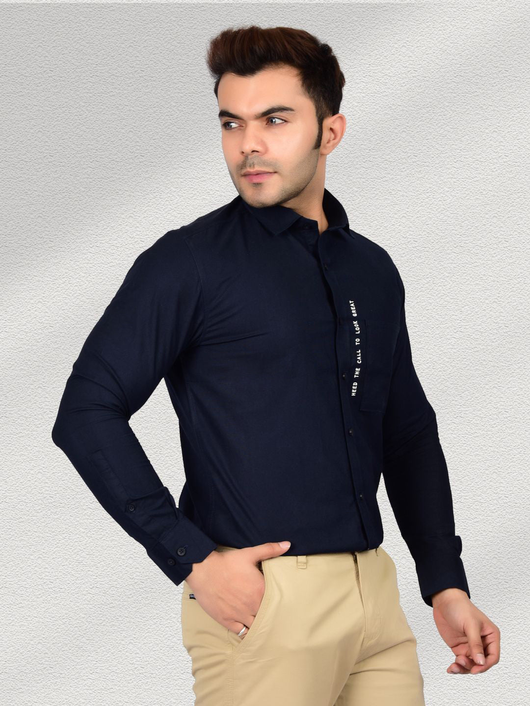 Style Commander Oxford Blue Shirt