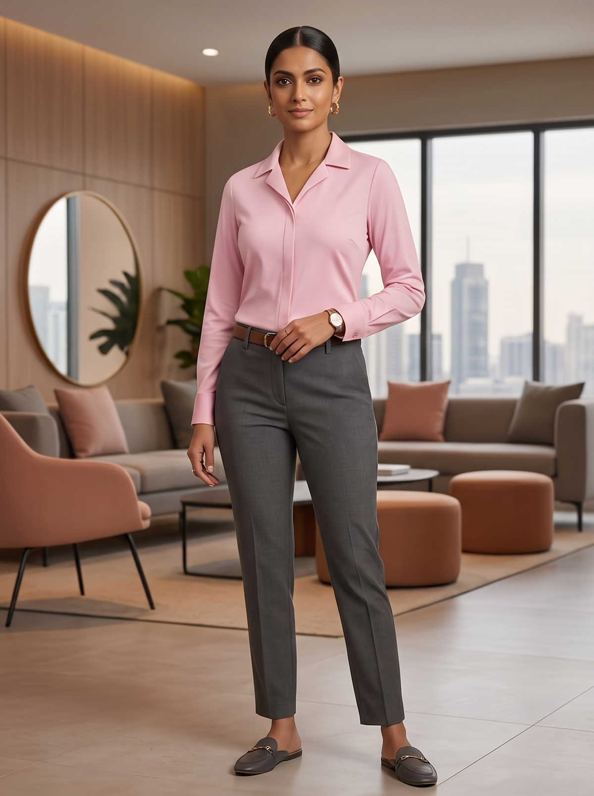 Pink Formal Shirt