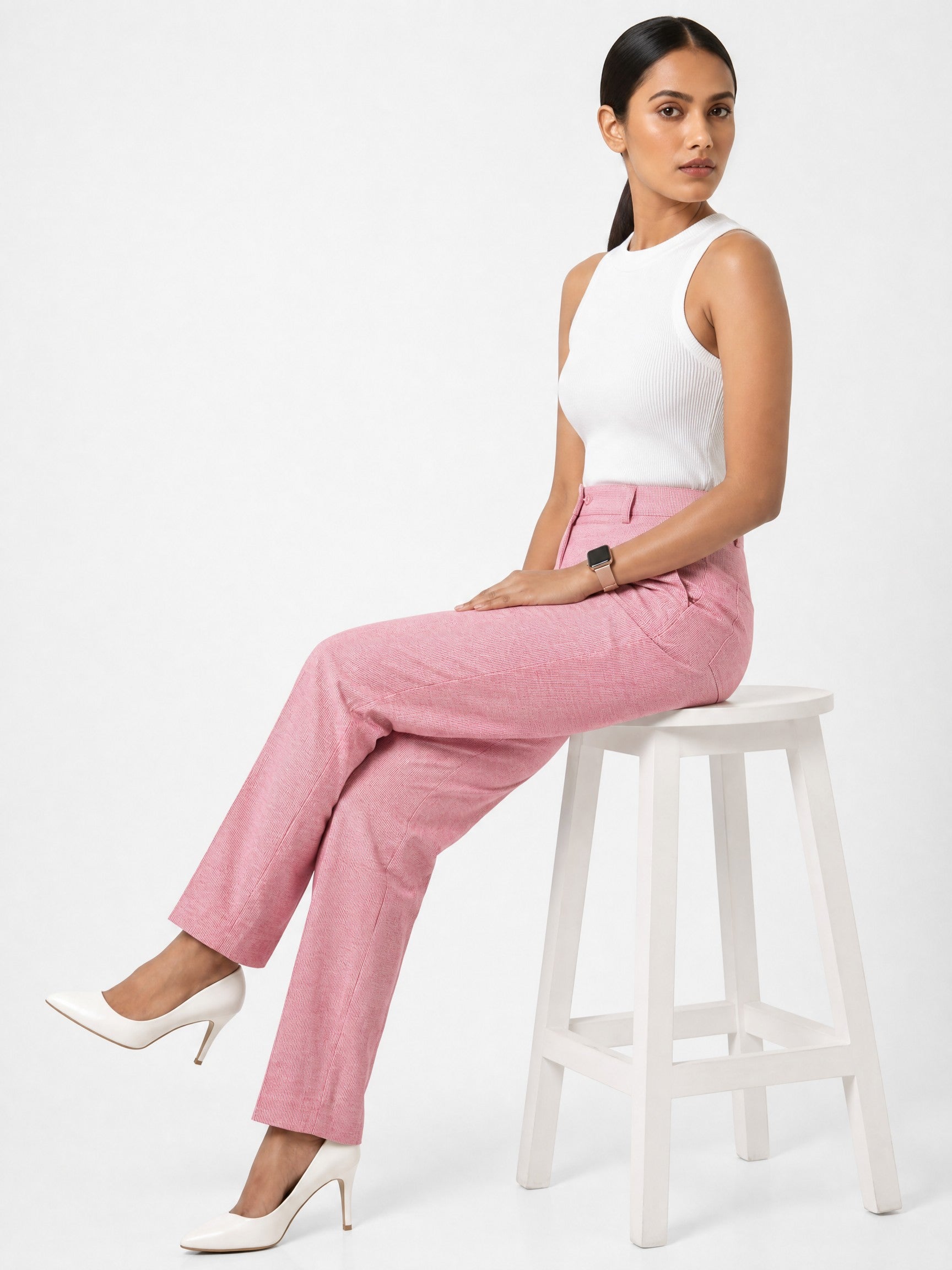 Pink Stripe Trousers