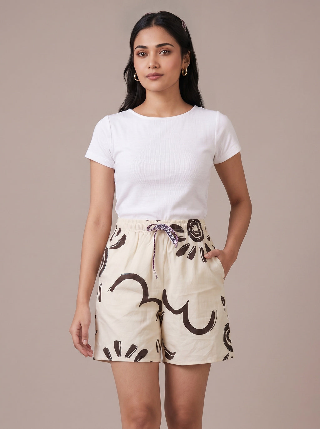 Floral Linen Shorts