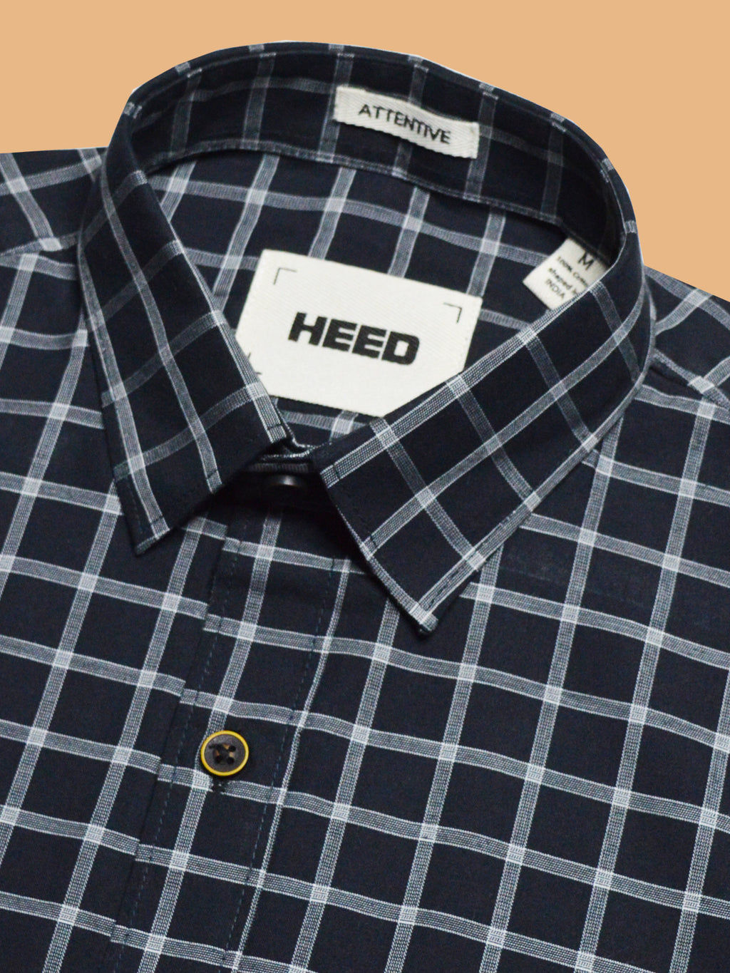 Black Harmony Grid Check Shirt