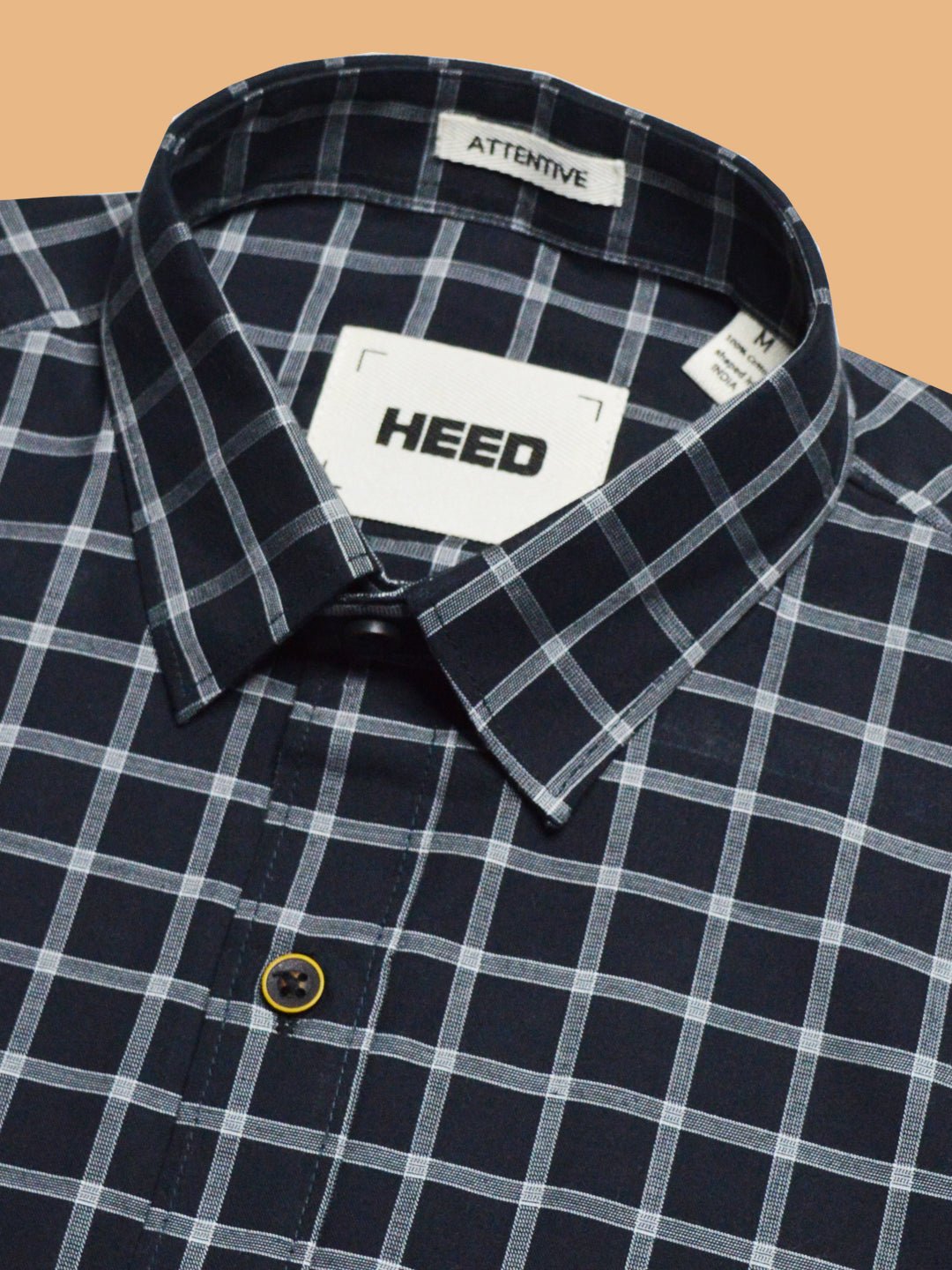 Black Harmony Grid Check Shirt