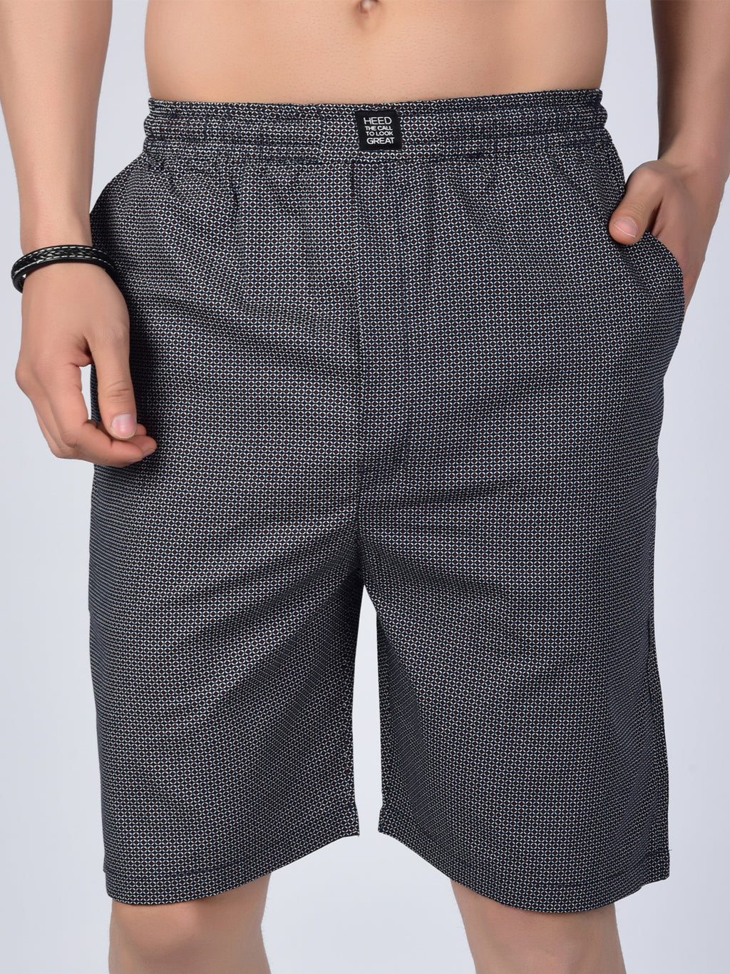 Dark Echo Pattern Printed Men's Co-Ord Set