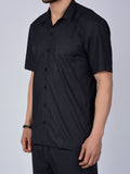Midnight Black Printed Men's Co-Ord Set