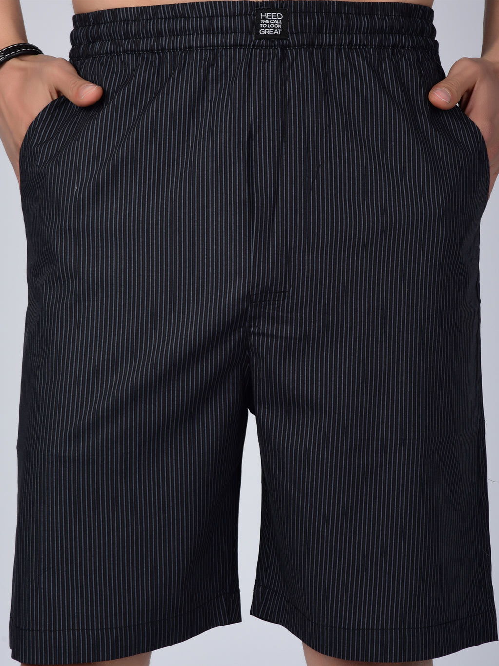 Midnight Black Printed Men's Co-Ord Set